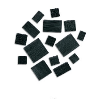 Heidi Grace Designs - fire black mosaics  (sold in 3's)